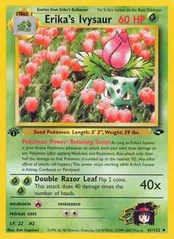 Erika's Ivysaur, Gym Challenge, n° 41