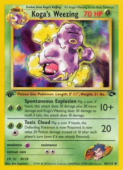 Koga's Weezing, Gym Challenge, n° 50