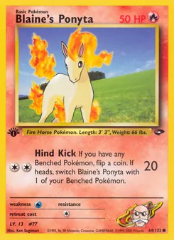 Blaine's Ponyta, Gym Challenge, n° 64