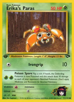 Erika's Paras, Gym Challenge, n° 71