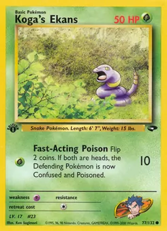 Koga's Ekans, Gym Challenge, n° 77