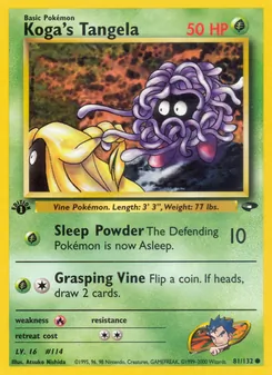Koga's Tangela, Gym Challenge, n° 81