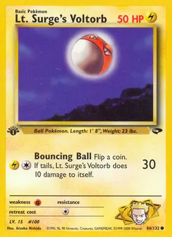 Lt. Surge's Voltorb, Gym Challenge, n° 86