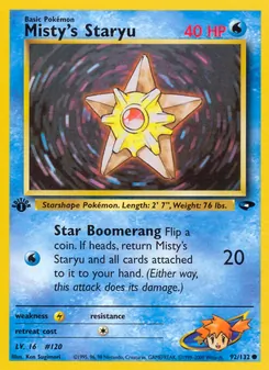 Misty's Staryu, Gym Challenge, n° 92