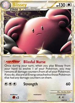 Blissey, HeartGold SoulSilver, no. 106