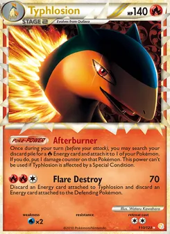 Typhlosion, HeartGold SoulSilver, no. 110