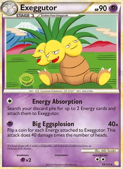 Exeggutor, HeartGold SoulSilver, no. 18