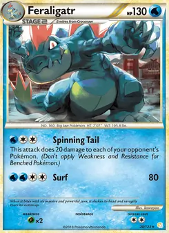 Feraligatr, HeartGold SoulSilver, no. 20