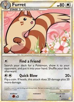 Furret, HeartGold SoulSilver, no. 21