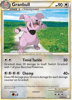 Granbull, HeartGold SoulSilver, no. 22