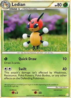 Ledian, HeartGold SoulSilver, no. 25
