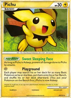 Pichu, HeartGold SoulSilver, no. 28