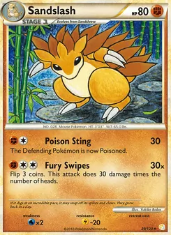 Sandslash, HeartGold SoulSilver, no. 29