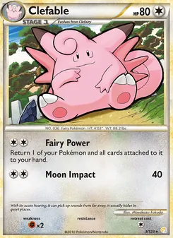 Clefable, HeartGold SoulSilver, no. 3