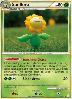 Sunflora, HeartGold SoulSilver, no. 31