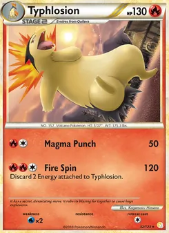 Typhlosion, HeartGold SoulSilver, no. 32