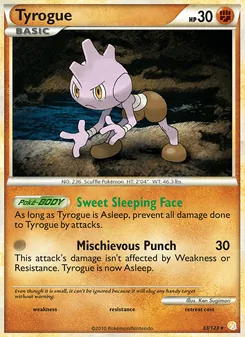 Tyrogue, HeartGold SoulSilver, no. 33