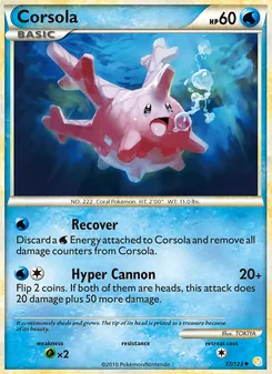Corsola, HeartGold SoulSilver, no. 37