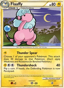 Flaaffy, HeartGold SoulSilver, no. 42