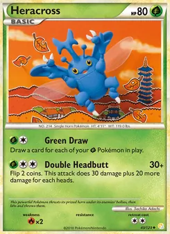 Heracross, HeartGold SoulSilver, no. 43