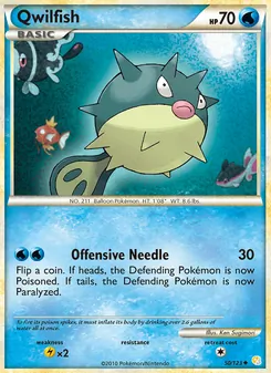 Qwilfish, HeartGold SoulSilver, no. 50