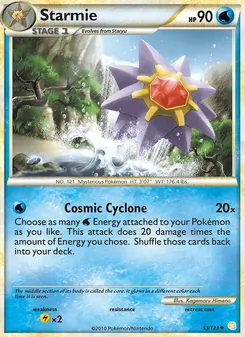 Starmie, HeartGold SoulSilver, no. 53