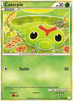 Caterpie, HeartGold SoulSilver, no. 57