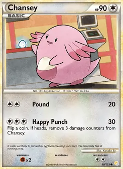 Chansey, HeartGold SoulSilver, no. 58