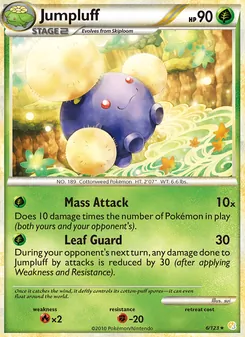 Jumpluff, HeartGold SoulSilver, no. 6