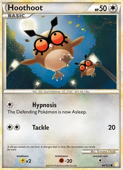 Hoothoot, HeartGold SoulSilver, no. 66