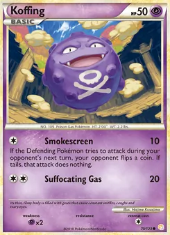 Koffing, HeartGold SoulSilver, no. 70