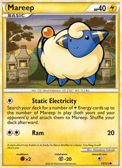 Mareep, HeartGold SoulSilver, no. 73