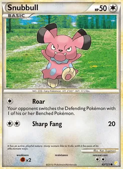 Snubbull, HeartGold SoulSilver, no. 82