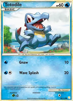 Totodile, HeartGold SoulSilver, no. 86