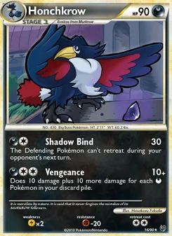 Honchkrow, Undaunted, no. 16