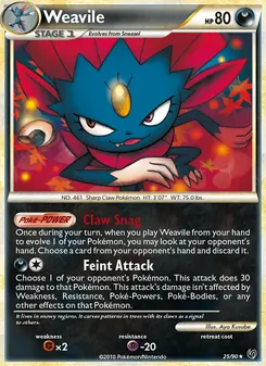 Weavile, Undaunted, no. 25
