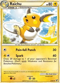 Raichu, Undaunted, no. 33