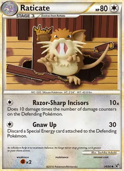 Raticate, Undaunted, no. 34
