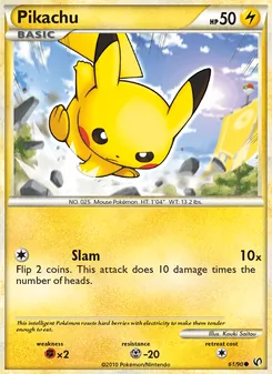 Pikachu, Undaunted, no. 61