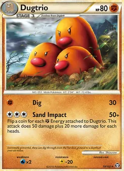 Dugtrio, Triumphant, no. 19