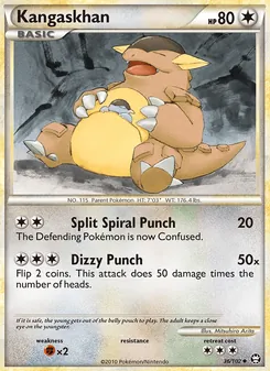 Kangaskhan, Triumphant, no. 36