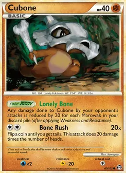 Cubone, Triumphant, no. 60