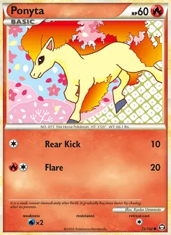 Ponyta, Triumphant, no. 72