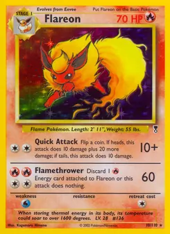 Flareon, Legendary Collection, n° 10