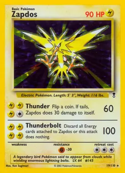 Zapdos, Legendary Collection, n° 19