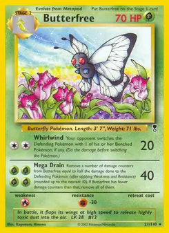 Butterfree, Legendary Collection, n° 21