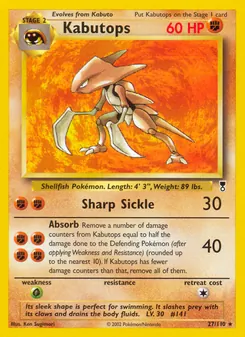 Kabutops, Legendary Collection, n° 27