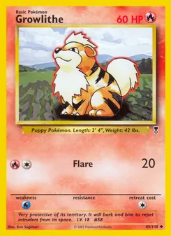 Growlithe, Legendary Collection, n° 45