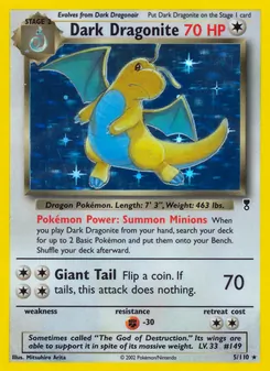 Dark Dragonite, Legendary Collection, n° 5