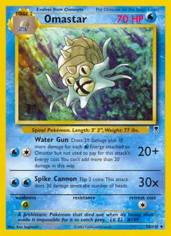 Omastar, Legendary Collection, n° 58